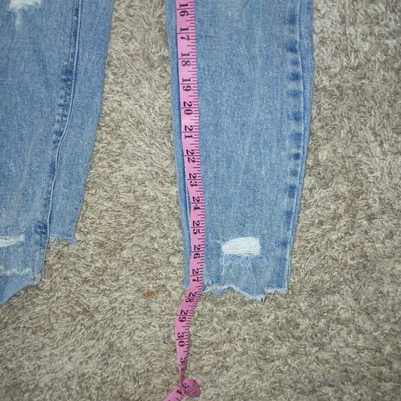 High waisted distressed skinny jeans size 5 - Picture 5 of 6